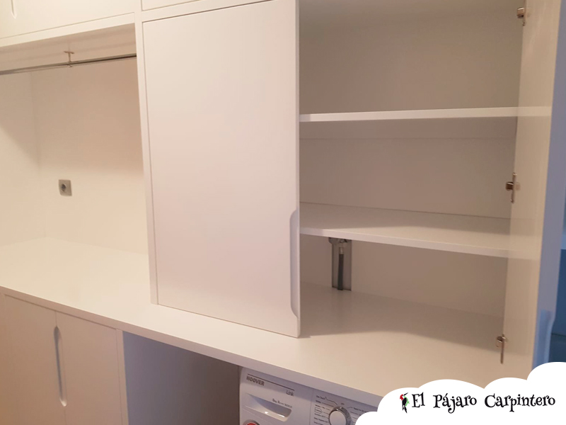 Mueble armario a medida para lavadora – Carpinteria Telde Maderas